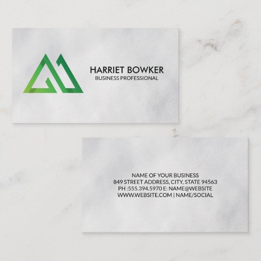 Groene Bergen | Gestileerd Natuurlijk Visitekaartje (Voorkant / Achterkant)