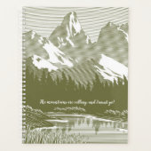 Groene bergen ontwerp Wekelijks/Maandelijks Planner (Voorkant)