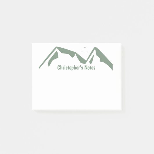 Groene bergen post-it® notes (Voorkant)