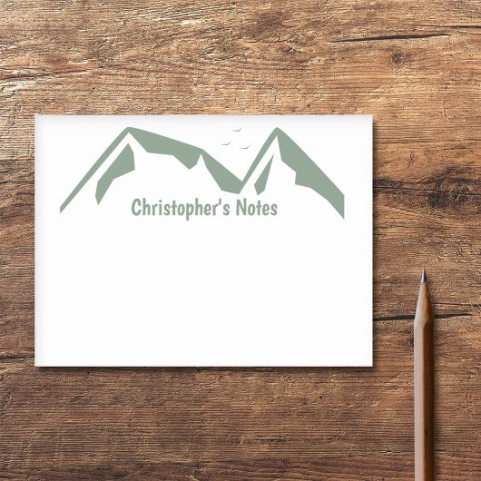 Groene bergen post-it® notes