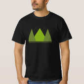 Groene bergen T-Shirt (Voorkant)