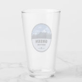 Groene bergen Vermont Camping Glas (Achterkant)