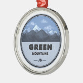 Groene bergen Vermont Camping Metalen Ornament (Links)