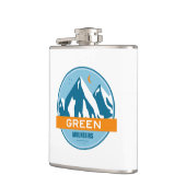 Groene bergen Vermont Heupfles (Links)