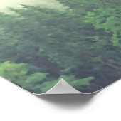 Groene berghennen 13 Tafelplaatjes Poster (Hoek)