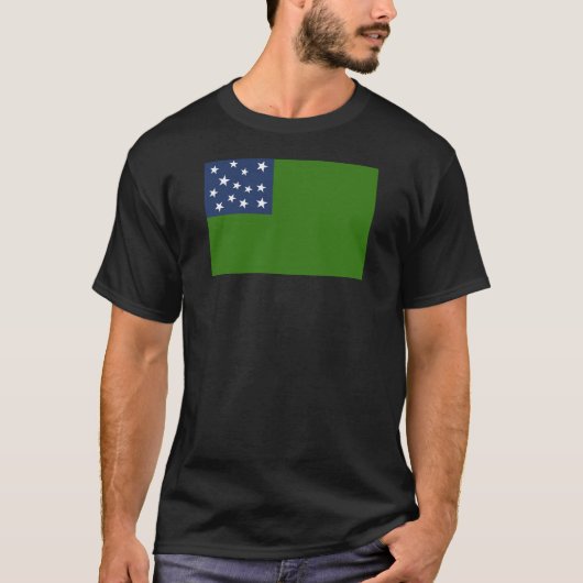 Groene bergvlag t-shirt (Voorkant)