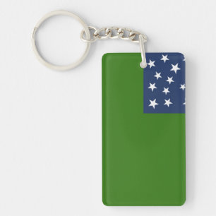 Groene bergvlag VS patriottisch historisch Amerika Sleutelhanger