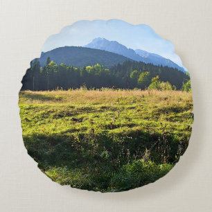 Groene Bergweide – Wilde Natuur Roemenië Rond Kussen