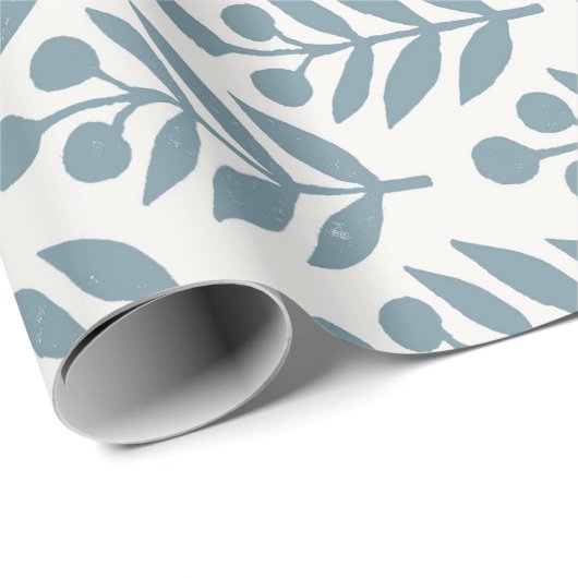 Groene Berrybladeren Cadeaupapier (Rol Hoek)