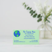 Groene bescherming aardomgeving behouden Art Custo Visitekaartje (Staand voorkant)