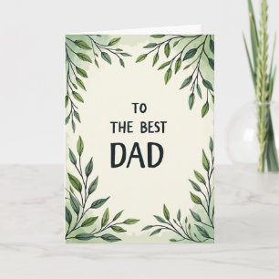 Groene Beste Papa Kaart