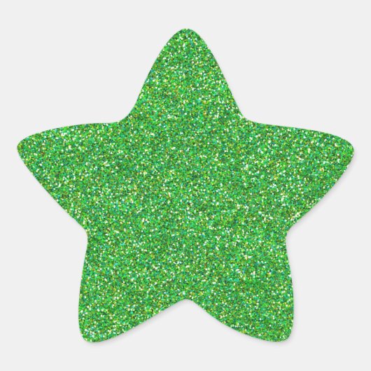 Groene beurt ster sticker (Voorkant)