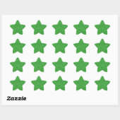 Groene beurt ster sticker (Vel)