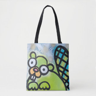 Groene Bevertas Tote Bag