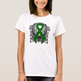 Groene Bewustmakingslint met Wings T-shirt
