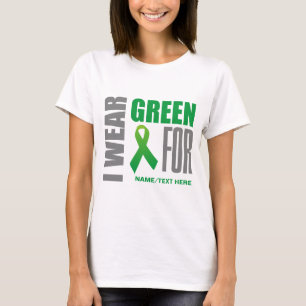 Groene bewustmakingslint t-shirt