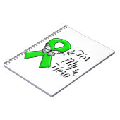 Groene bewustmakingslint voor mijn heldhaftige notitieboek (Linkerzijde)