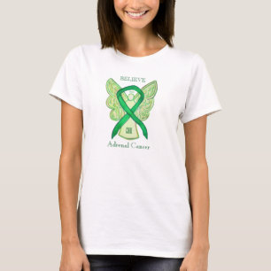 Groene bewustzijn bij bijnierkanker Ribbon Angel S T-shirt