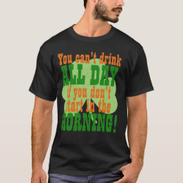 Groene Bier Dag Drink Humor T-shirt