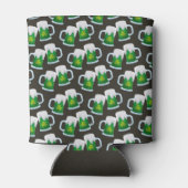 Groene bier en shamrocks blikjeskoeler (Achterkant)