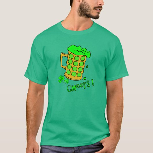 Groene bier - St Patricks Day T Shirten T-shirt (Voorkant)
