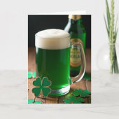 Groene Bier Viering Kaart (Voorkant)