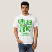 Groene bierdag St Patrick's T-shirt (Voorkant volledig)