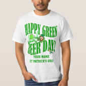 Groene bierdag St Patrick's T-shirt (Voorkant)