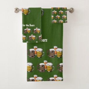 groene bieren bad handdoek