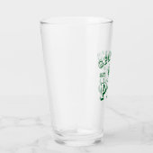 Groene bierglazen uw kroegjaar vastgesteld glas (Rechts)