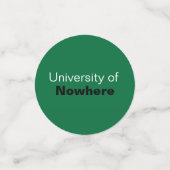 Groene Big Bold Angle-Cut Afstuderen Confetti (Kleine voorkant)