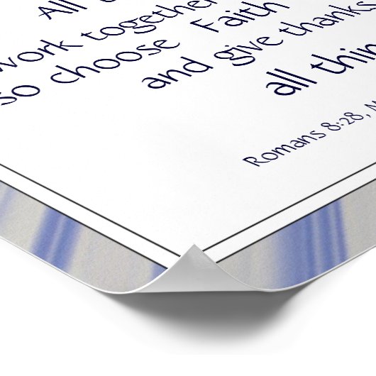 Groene Bijbelscripts Aanmoedigingsaanbiedingen Poster (Hoek)