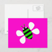 Groene bijen briefkaart (Voorkant / Achterkant)