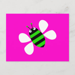Groene bijen briefkaart