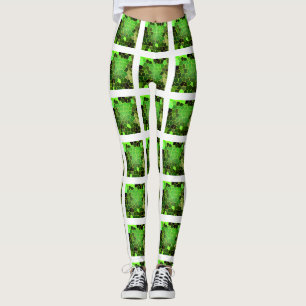 Groene bijenkorf leggings