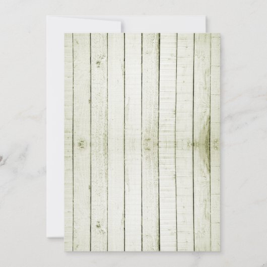 Groene bijtende monogram bespaart de datum aankondiging (Achterkant)