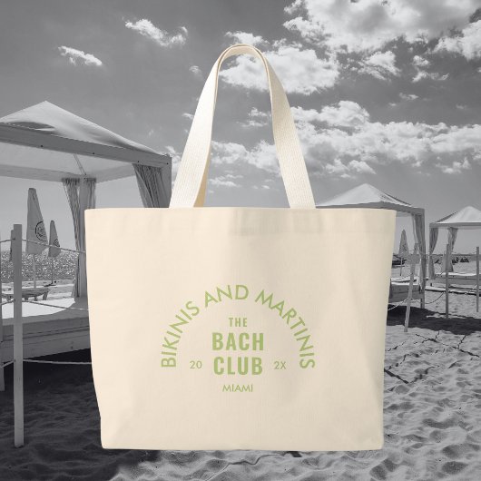 Groene Bikinibroekjes en Martini's De Bach Club Ma Grote Tote Bag