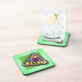 Groene biljarten; pool bier onderzetter (Rechterzijde)