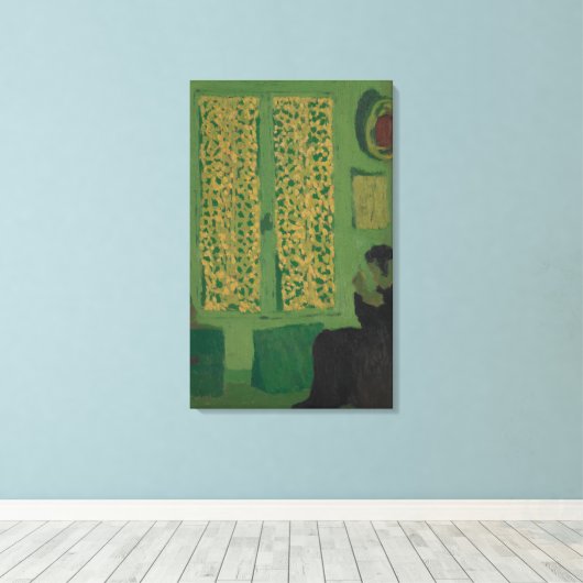 Groene Binnenlandse Zaken Canvas Afdruk (Insitu (Houten vloer))