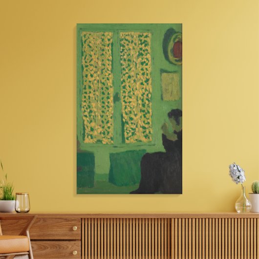 Groene Binnenlandse Zaken Canvas Afdruk (Insitu (Woonkamer))