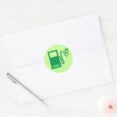 Groene biobrandstof Ethanol Ronde Sticker (Envelop)
