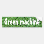 Groene biodieselmachine met dieselmotor bumpersticker (Voorkant)