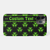 Groene Biohazard Symbool Patroon Telefoon Case w / (Achterkant (horizontaal))
