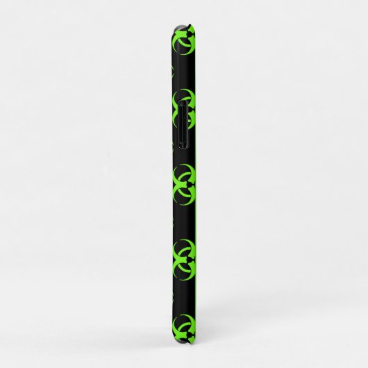 Groene Biohazard Symbool Patroon Telefoon Case w / (Achterkant/rechts)