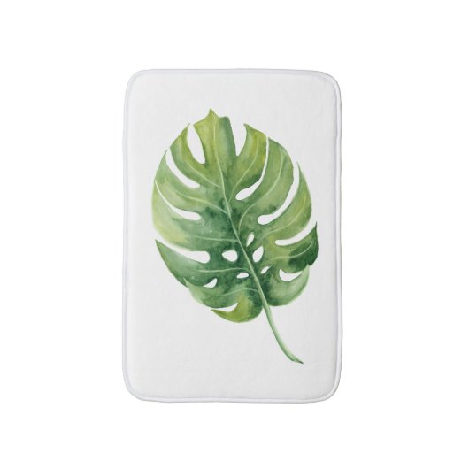 Groene blad badmat (Voorkant Verticaal)