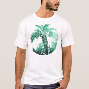 Groene blad bananenplant t-shirt