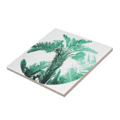 Groene blad bananenplant tegeltje (Zijkant)