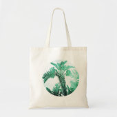 Groene blad bananenplant tote bag (Voorkant)