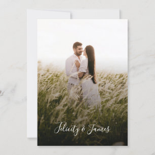 Groene Blad Bloemen Bruiloft Uitnodiging