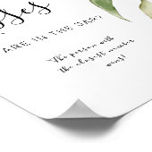 Groene Blad Bloemrijke Rustieke Hoeveel Kusjes Bor Poster (Hoek)